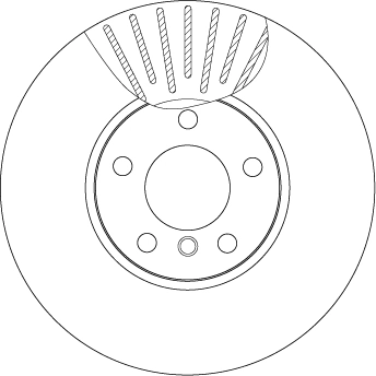 Brake Disc TRW SINGLE DF4852S