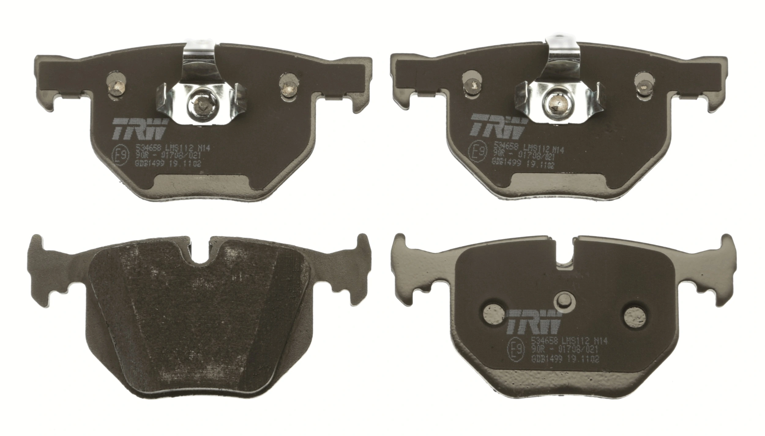 Brake Pad Set, disc brake COTEC GDB1499