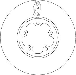 Brake Disc TRW SINGLE DF6781S