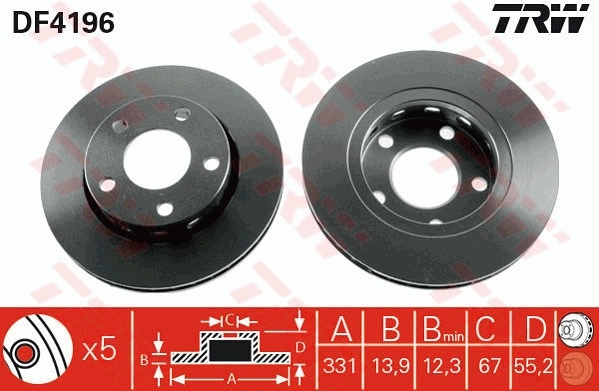 Cakera Brek DF4196