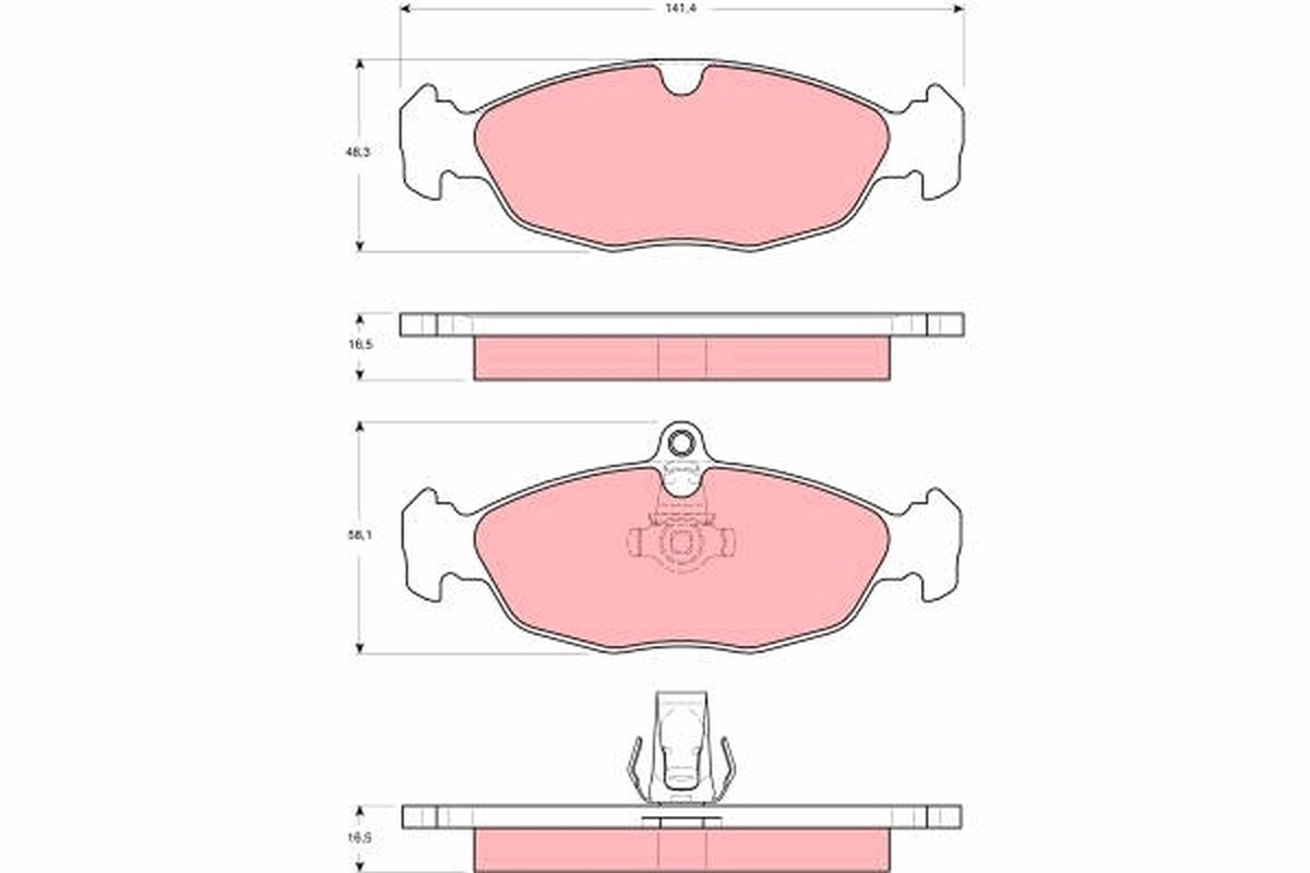 Brake Pad Set, disc brake GDB1569