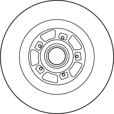 Brake Disc TRW SINGLE DF6127BS