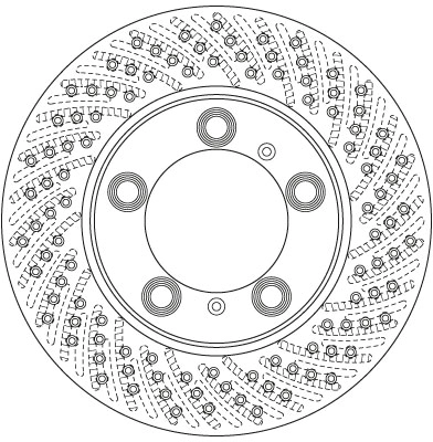 Brake Disc TRW SINGLE DF6483S