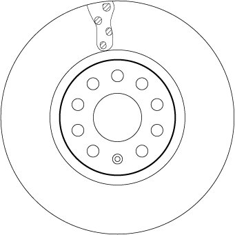 Brake Disc TRW SINGLE DF6695S