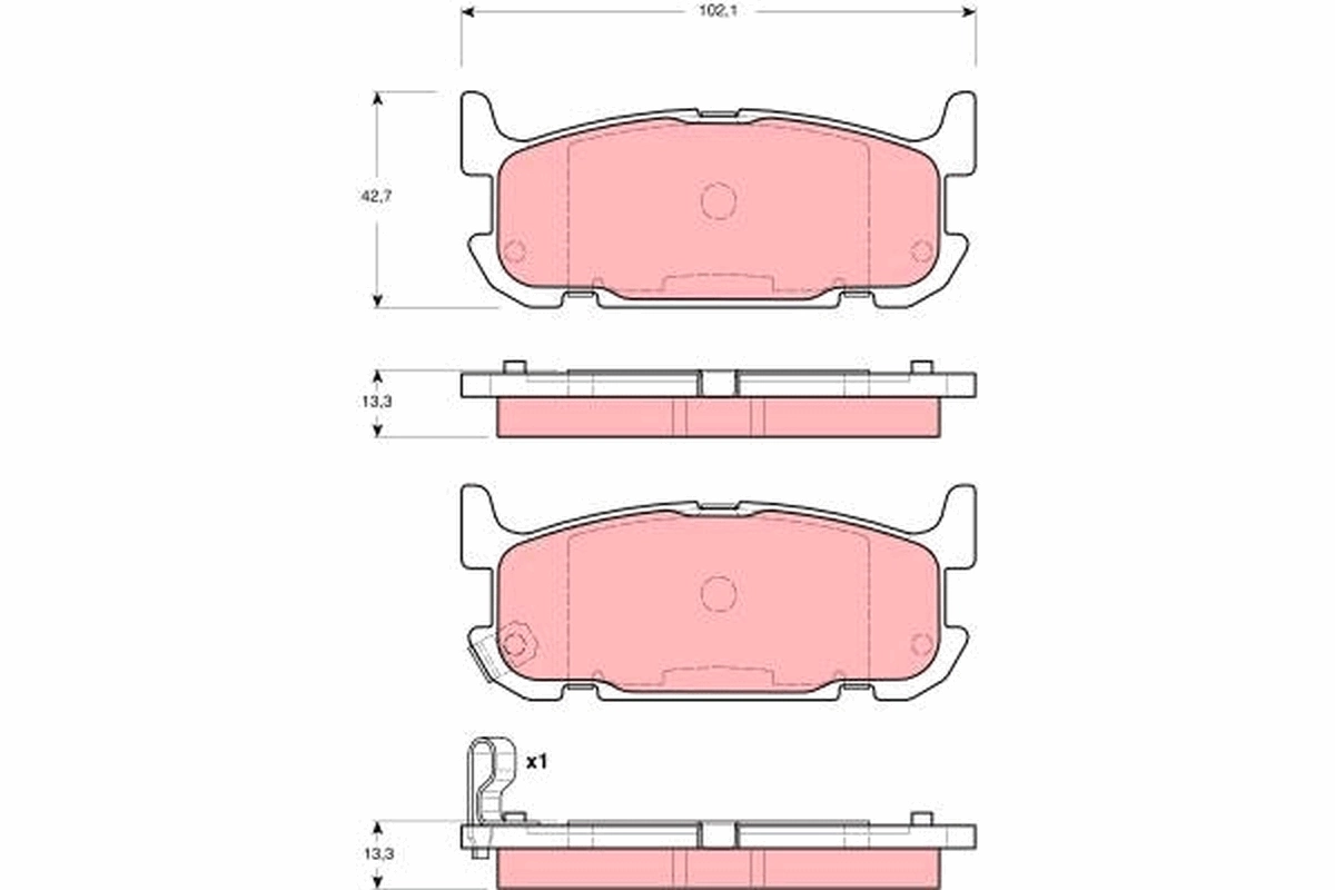 Brake Pad Set, disc brake GDB3318