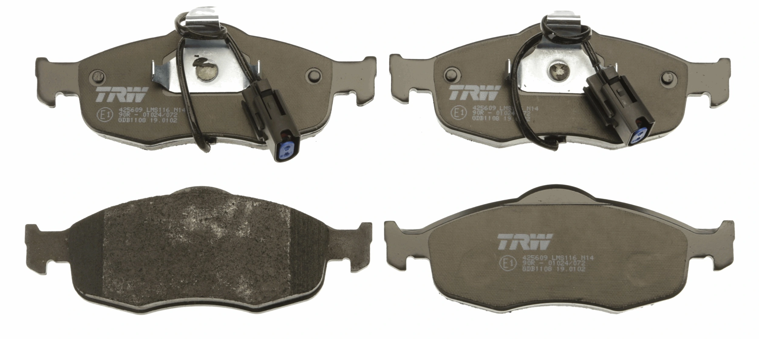 Brake Pad Set, disc brake COTEC GDB1108