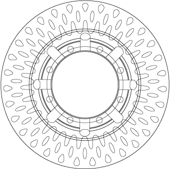 Brake Disc TRW SINGLE DF6335S