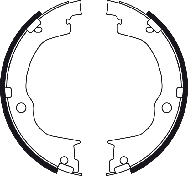 Brake Shoe Set, parking brake GS8749
