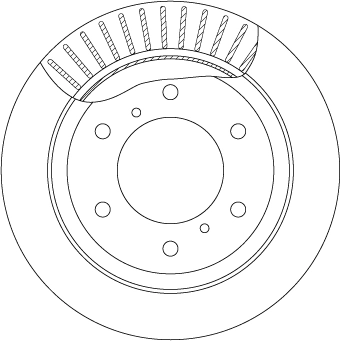 Brake Disc TRW SINGLE DF7061S