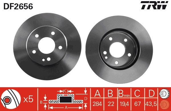 Brake Disc DF2656