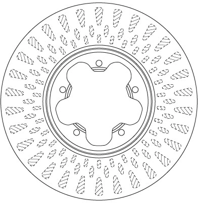 Brake Disc TRW SINGLE DF6514S