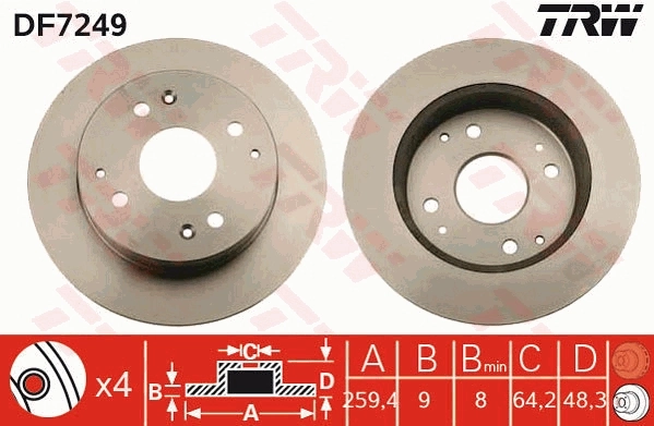 Brake Disc DF7249