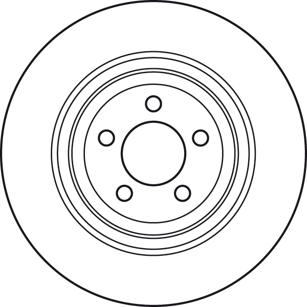 Brake Disc TRW SINGLE DF6028S