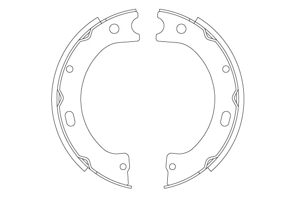 Brake Shoe Set, parking brake GS8805