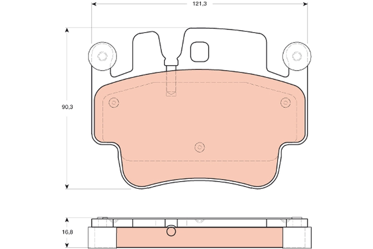 Brake Pad Set, disc brake GDB1742