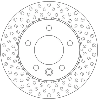 Brake Disc TRW SINGLE DF6194S