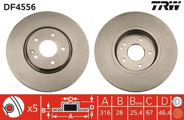 Brake Disc DF4556