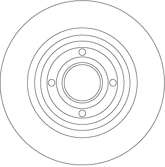 Brake Disc TRW SINGLE DF4414BS