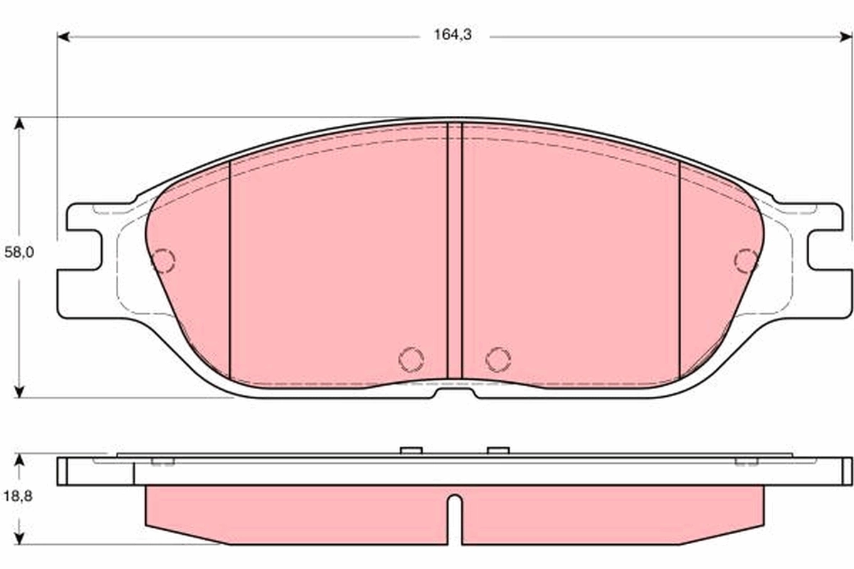 Brake Pad Set, disc brake GDB4138