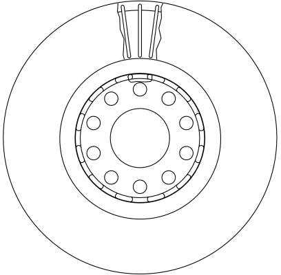 Brake Disc TRW SINGLE DF4125S