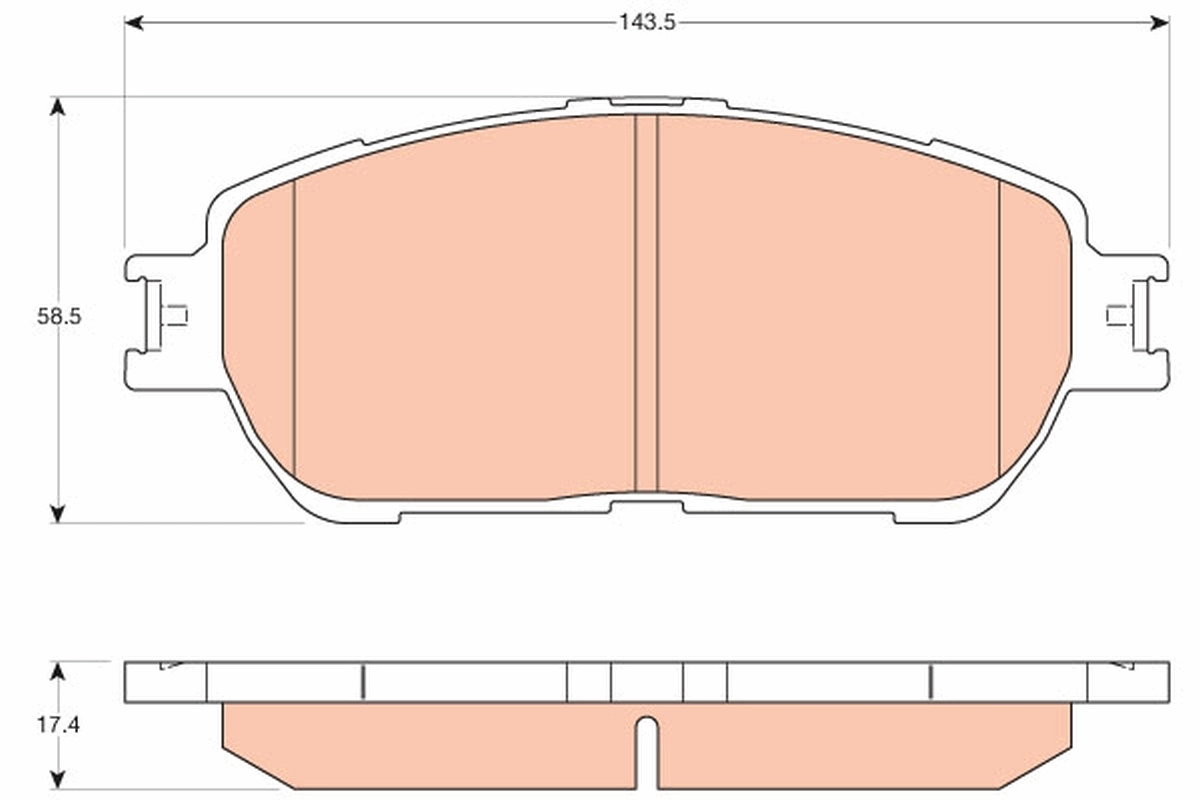 Brake Pad Set, disc brake GDB3612