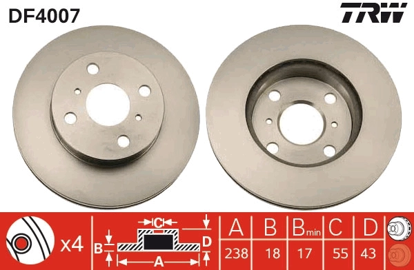 Brake Disc DF4007