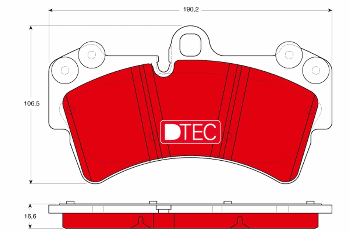 Brake Pad Set, disc brake DTEC COTEC GDB1548DTE
