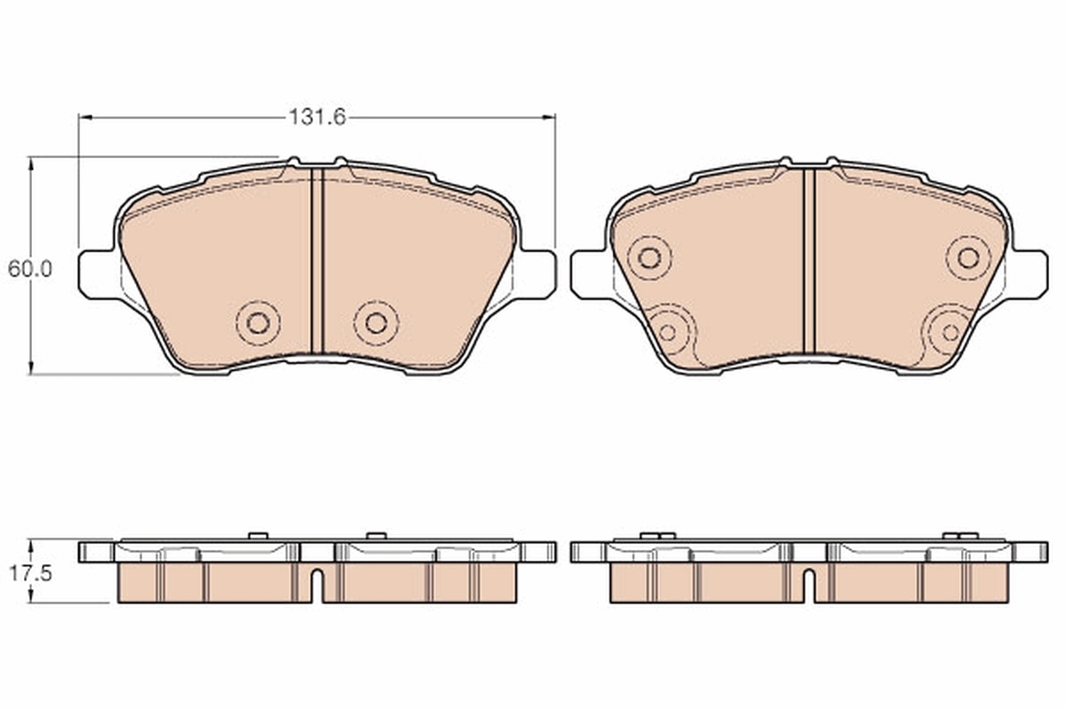 Brake Pad Set, disc brake GDB1959