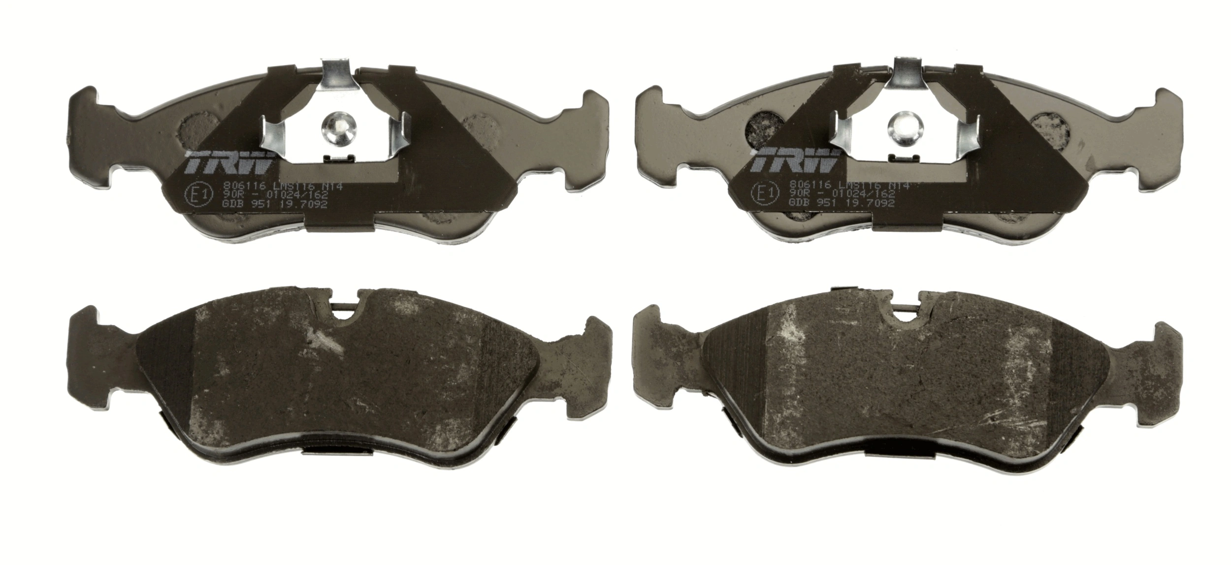 Brake Pad Set, disc brake COTEC GDB951