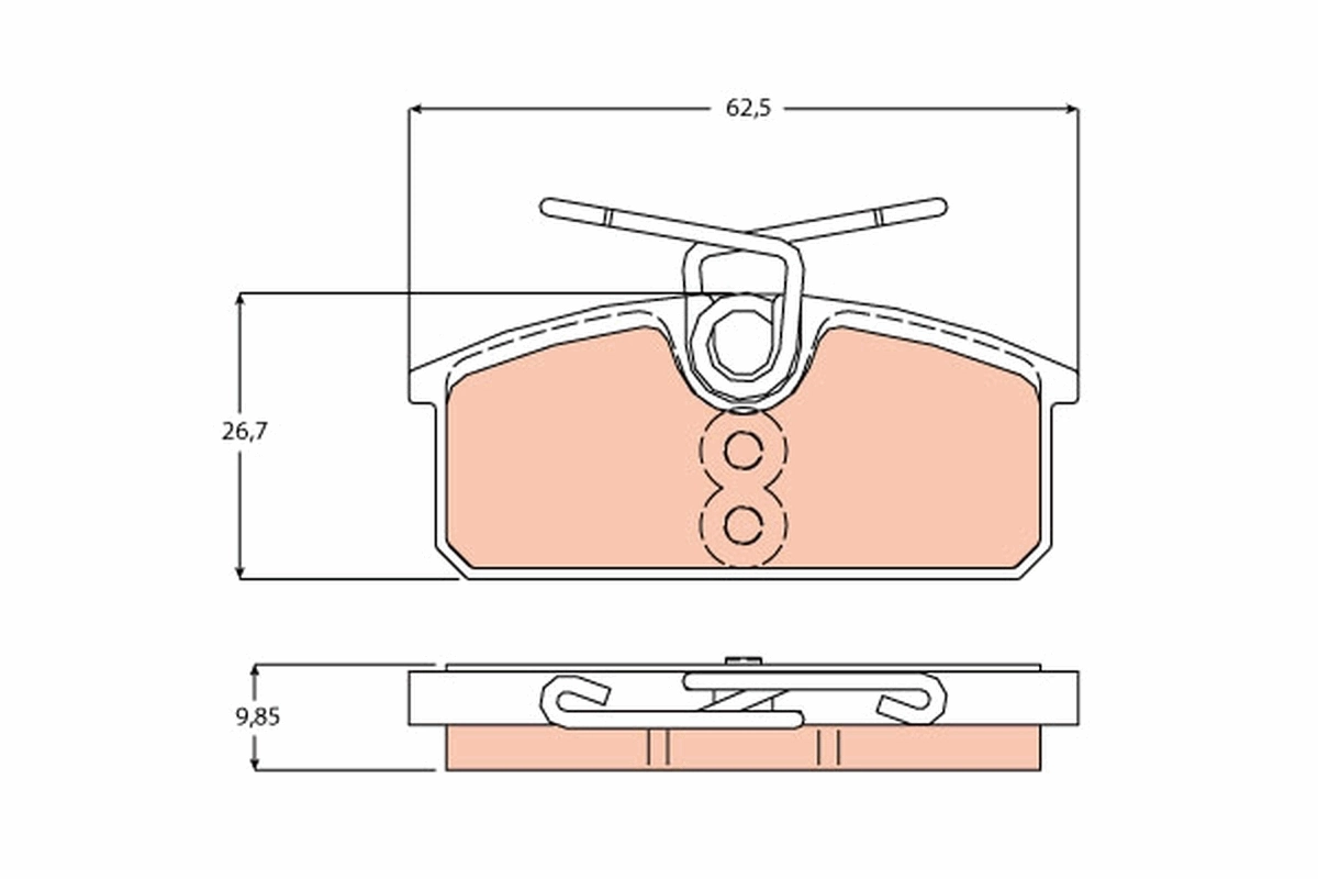 Brake Pad Set, disc brake GDB2165