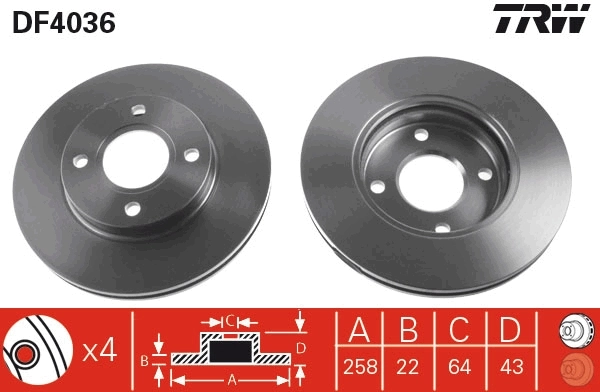 Brake Disc DF4036