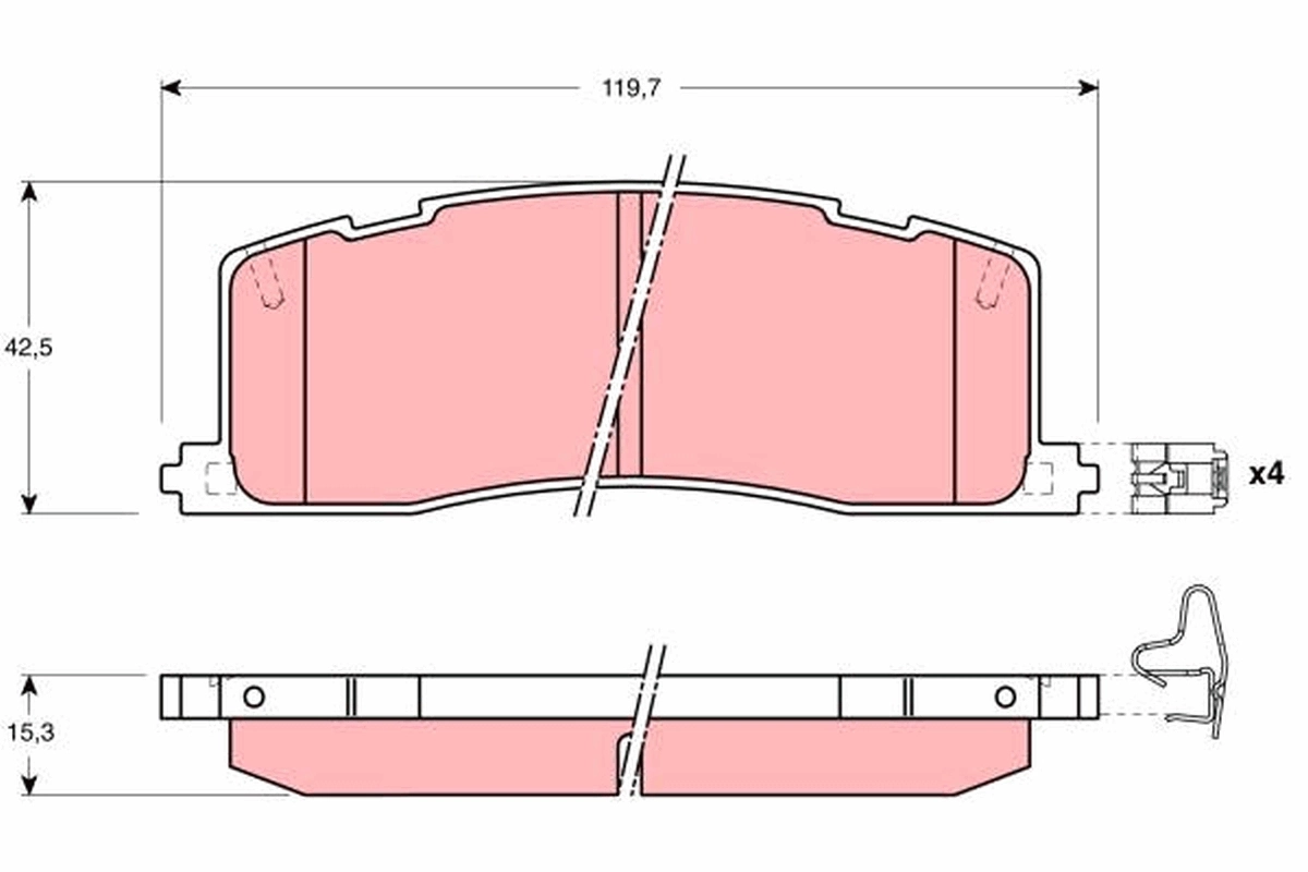 Brake Pad Set, disc brake GDB1138