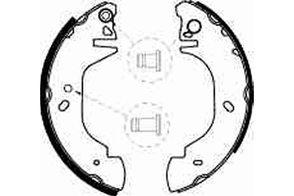 TRW GS8539 Brake Shoe Set