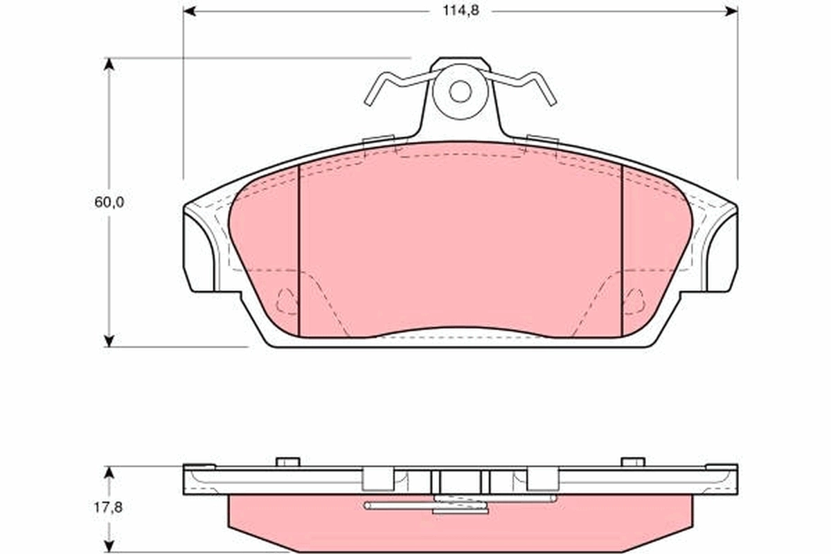 Brake Pad Set, disc brake GDB859