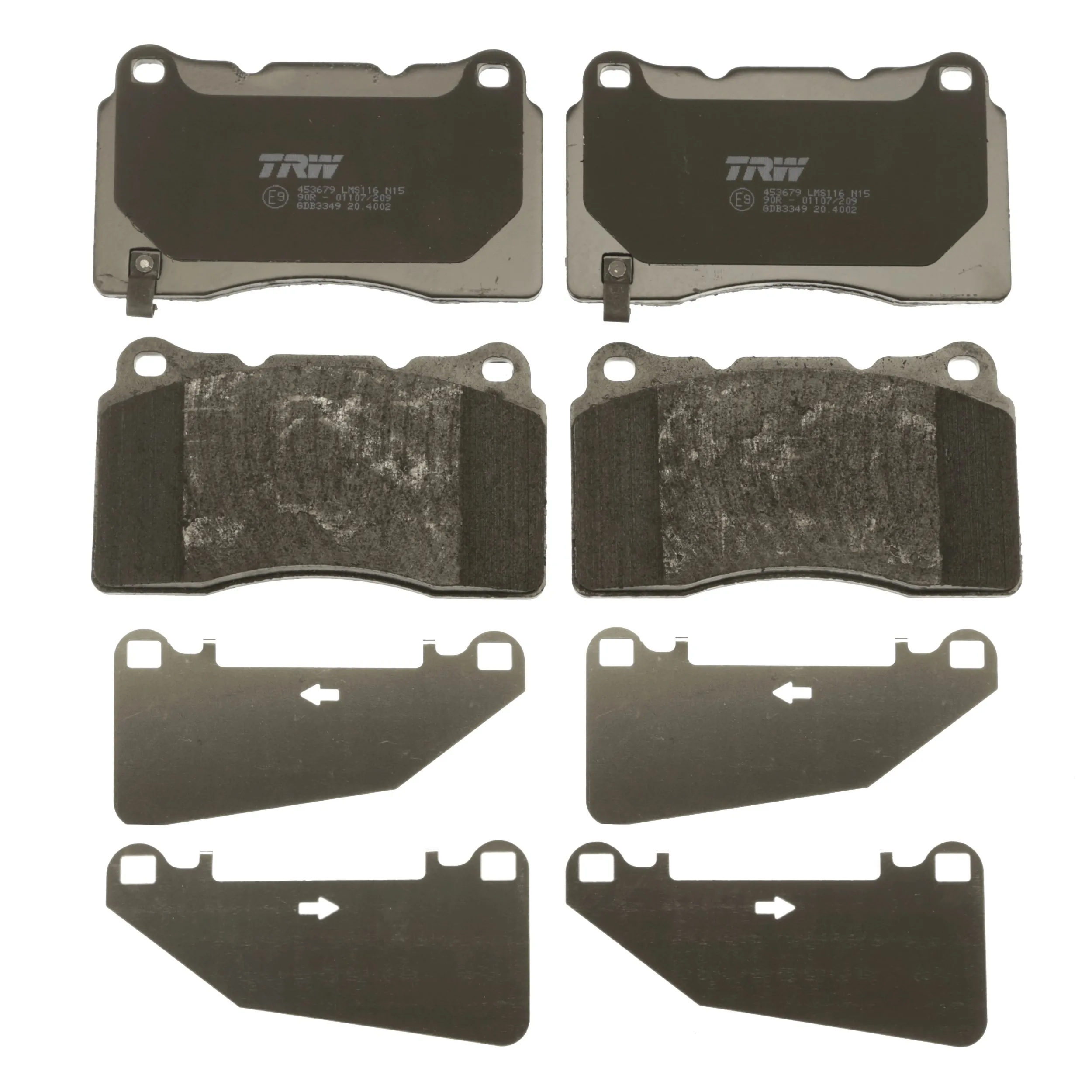 Brake Pad Set, disc brake COTEC GDB3349