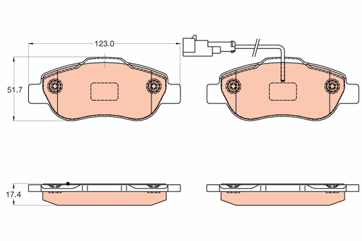 Brake Pad Set, disc brake GDB2039