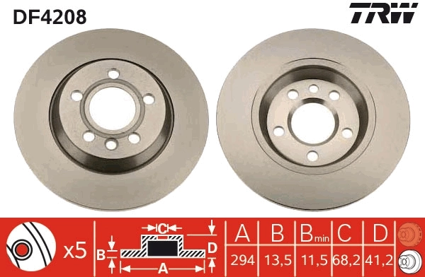 Brake Disc DF4208