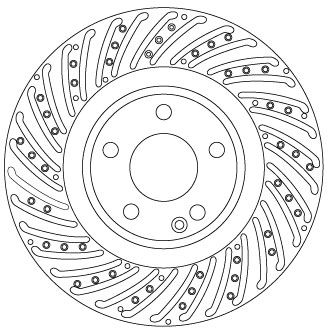 Brake Disc TRW SINGLE DF6633S