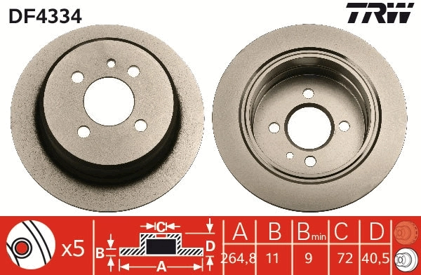 Brake Disc DF4334