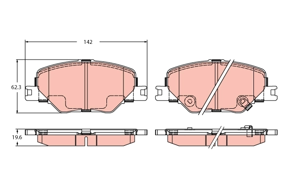 Brake Pad Set, disc brake GDB2424