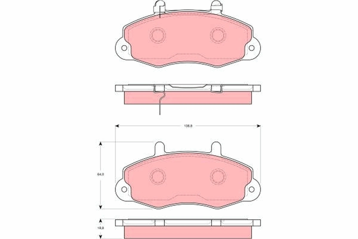 Brake Pad Set, disc brake GDB1572