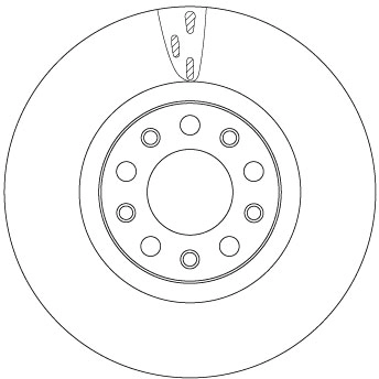 Brake Disc TRW SINGLE DF6590S