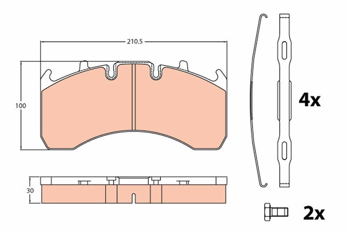 Brake Pad Set, disc brake GDB5098