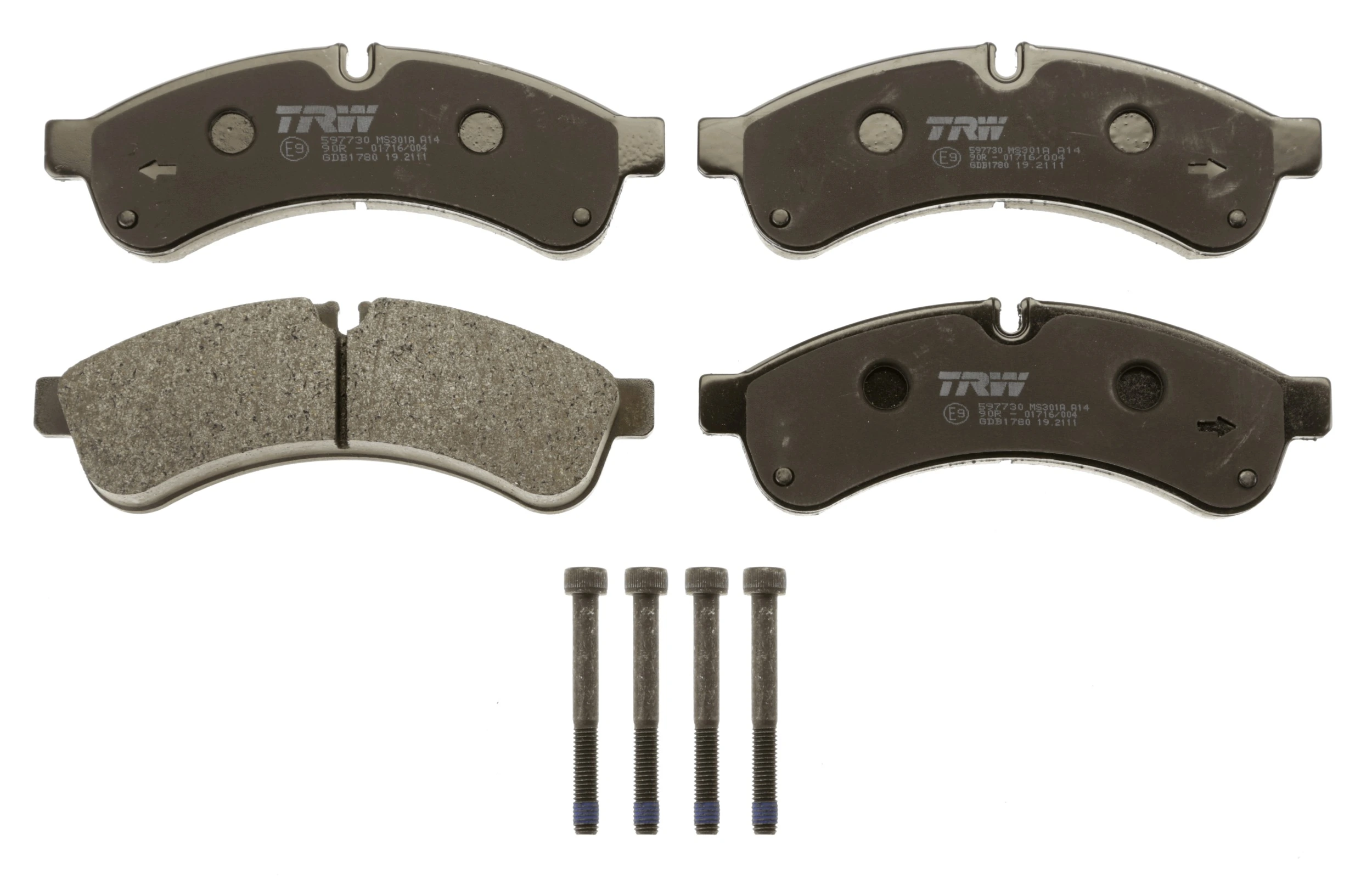 Brake Pad Set, disc brake COTEC GDB1780