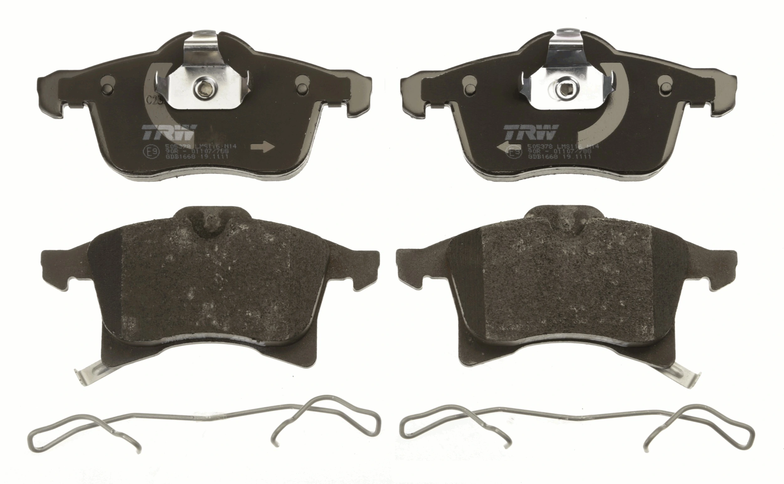 Brake Pad Set, disc brake COTEC GDB1668