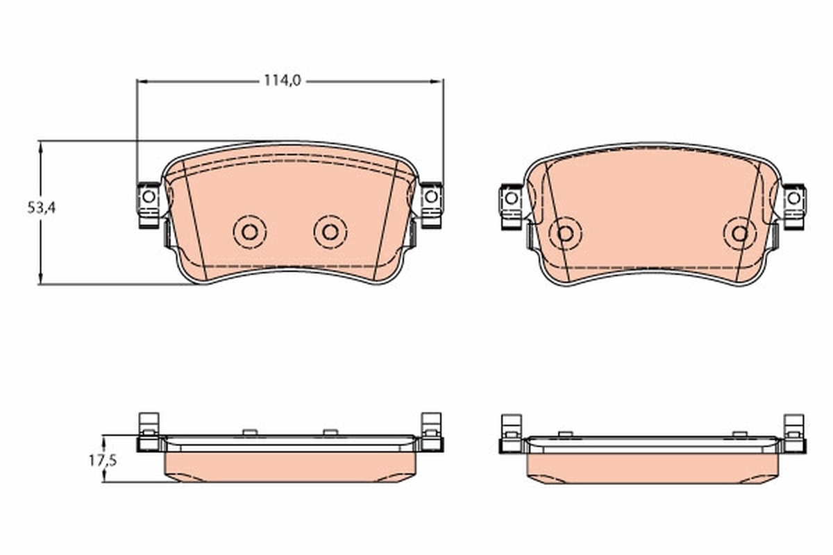 Brake Pad Set, disc brake GDB2166