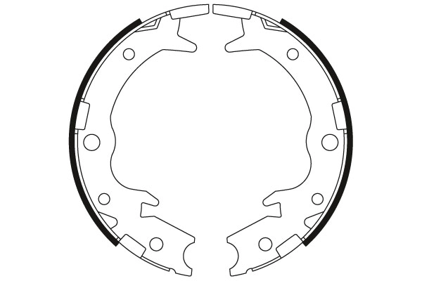 Brake Shoe Set, parking brake GS8697