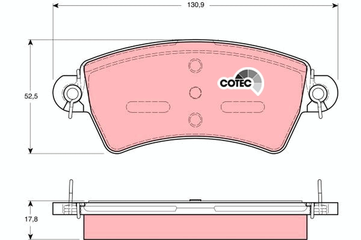 Juego de pastillas de freno COTEC GDB1385