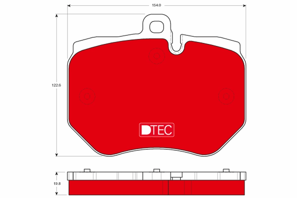 Brake Pad Set, disc brake DTEC COTEC GDB1848DTE