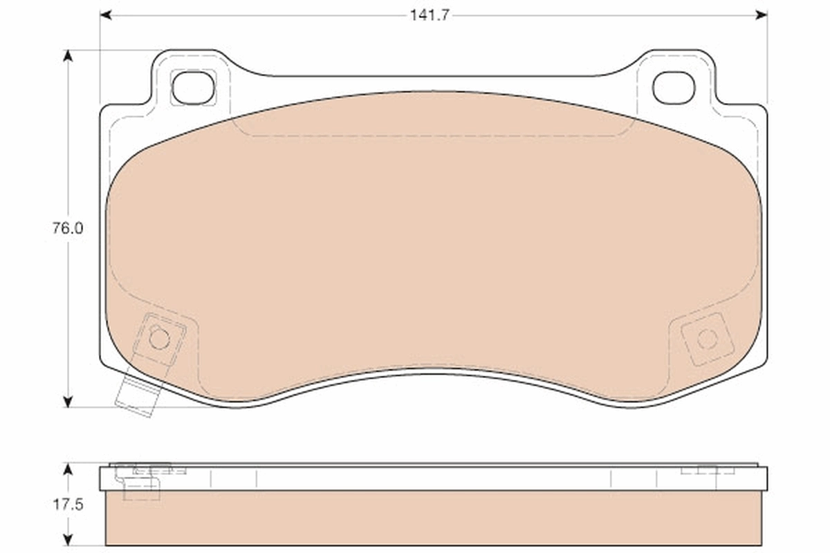 Brake Pad Set, disc brake GDB4449